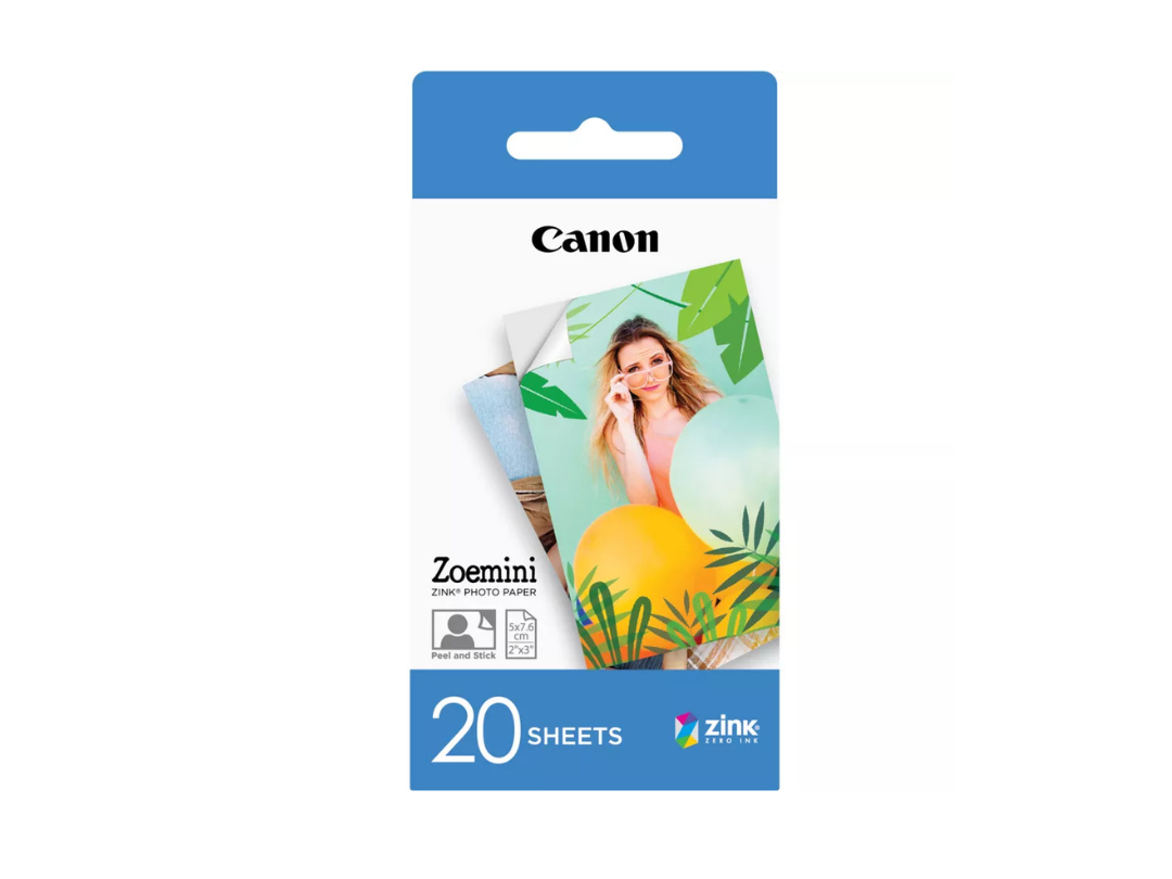 Canon ZINK 5 x 7.6 cm Photo Paper (20 Sheets) for Canon Zoemini Canon ZINK 5 x 7.6 cm Photo Paper (20 Sheets) for Canon Zoemini